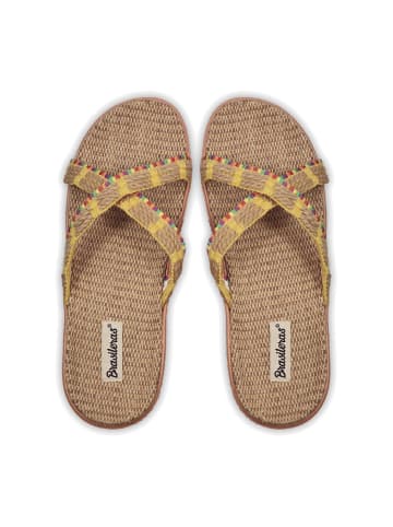 Brasileras Pantoletten "Amelia" in Gelb