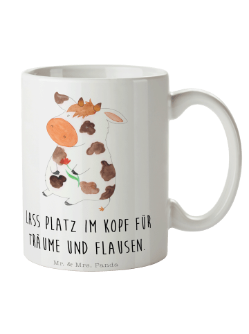 Mr. & Mrs. Panda Tasse Kuh mit Spruch in Weiß