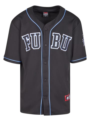 FUBU Mesh-T-Shirts in black/lightblue