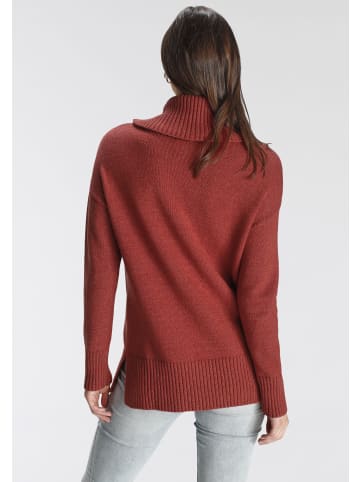 Tamaris Strickpullover in rost melange