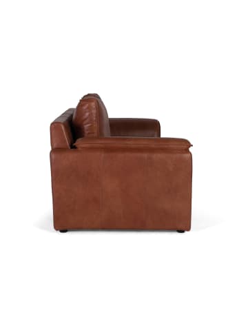 Giner y Colomer 3-Sitzer-Sofa im Vintage-Stil mit Naturlederbezug in Brown