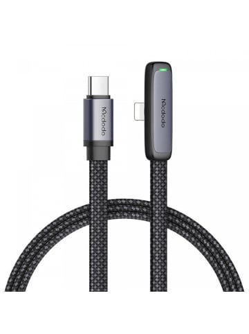 Mcdodo Ladekabel USB-C Komaptibel mit iPhone Winkelkabel in Schwarz