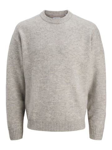 JACK & JONES PLUS Gestricktes T-Shirt in Light Grey Melange