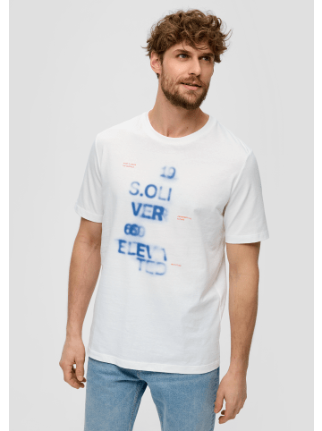 s.Oliver T-Shirt kurzarm in Weiß