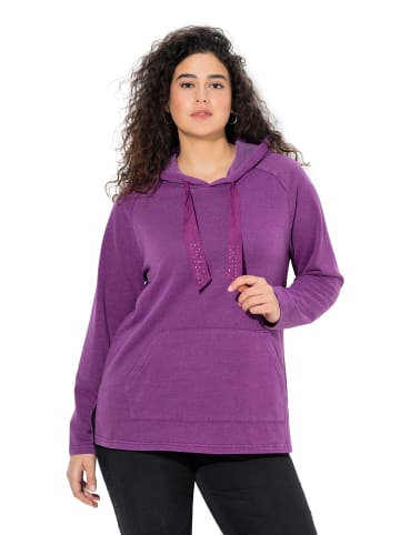 Ulla Popken Sweatshirt in helle pflaume