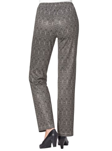 WITT WEIDEN Jersey-Hose in taupe-gemustert