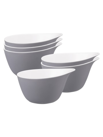 Seltmann Weiden 6er Set Müslischalen Life Fashion in Elegant Grey 16 x 14 cm