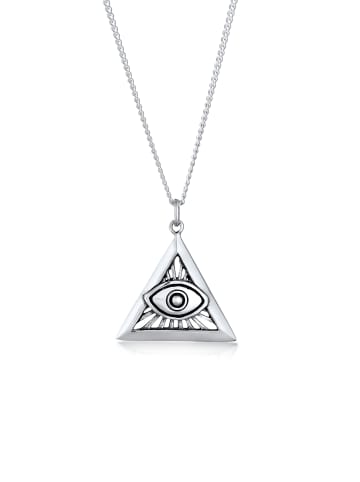 KUZZOI Halskette 925 Sterling Silber Evil Eye, Geo in Silber