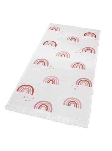 Räuberella Kinderzimmer Teppich zum Wenden Kleiner Regenbogentraum in Weiss -150 x 80 cm