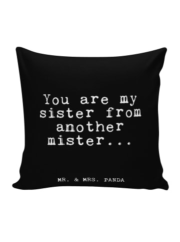 Mr. & Mrs. Panda Dekokissen You are my sister... mit Spruch in Schwarz