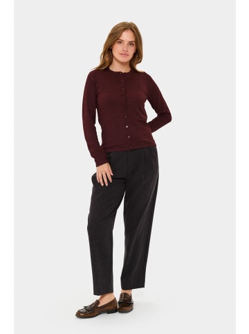 SAINT TROPEZ Strickjacke A8661, Classic fit in Winetasting Melange