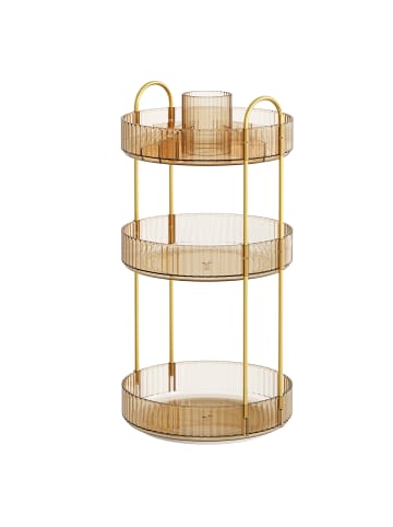 SONGMICS Kosmetik-Organizer Glora in Champagnergold - (B)23 x (H)47.5 x (T)23 cm