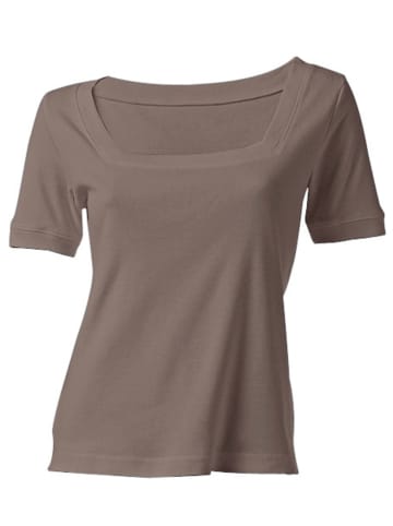 Heine Carré-Shirt in taupe