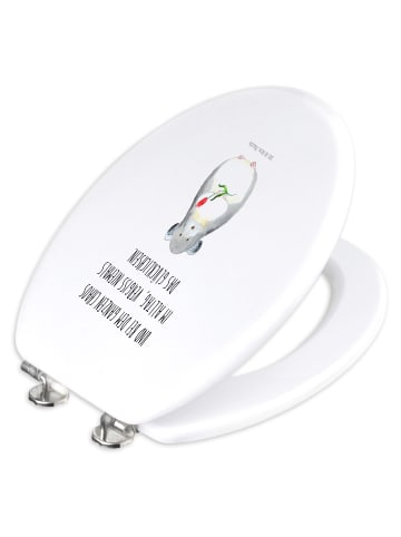 Mr. & Mrs. Panda Klobrille Chinchilla Blume mit Spruch in Weiß