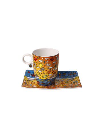 Goebel Künstlertasse mit Untertasse " James Rizzi The Romance of the Sea " in Bunt