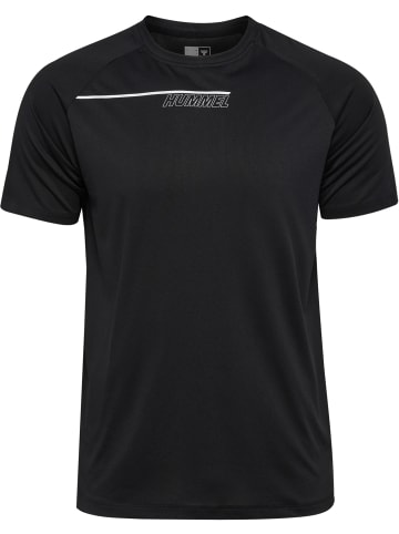 Hummel Hummel T-Shirt Hmlcourt Paddeltennis Herren Atmungsaktiv Leichte Design Feuchtigkeitsabsorbierenden in BLACK