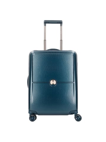 Delsey Turenne Slim Line 4-Rollen Kabinentrolley 55 cm in nachtblau