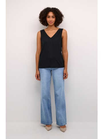 Kaffe Ärmellose Bluse KAmilia Regular fit in Black Deep