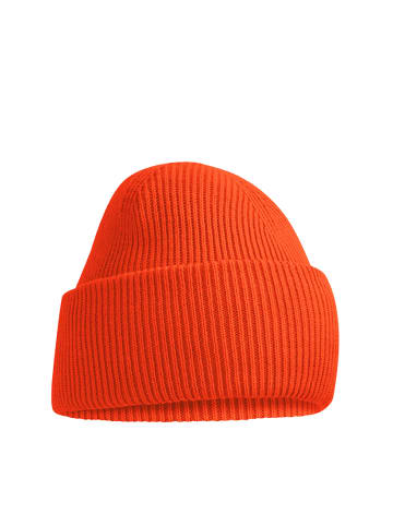 Yuhu Beanie aus Polyester Unisex für Herbst und Winter in Orange