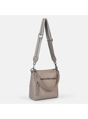 FREDs BRUDER Bestie Schultertasche Leder 28 cm in sandy taupe