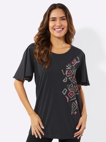 Sieh an! Longshirt in schwarz