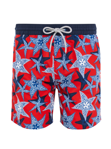 Threadbare Badehose Starfish in Red
