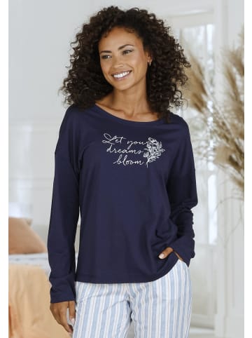 Vivance Active Pyjamaoberteil in marine