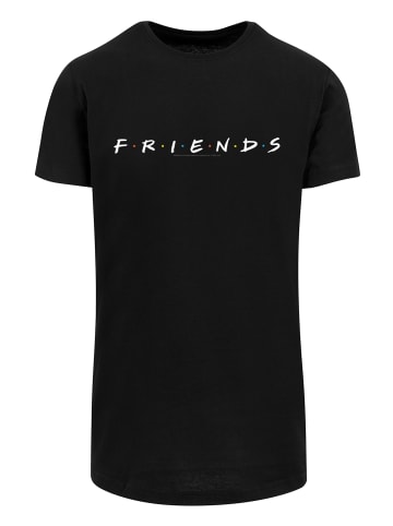F4NT4STIC Long Cut T-Shirt Long Cut T-Shirt 'Friends Text Logo' in schwarz