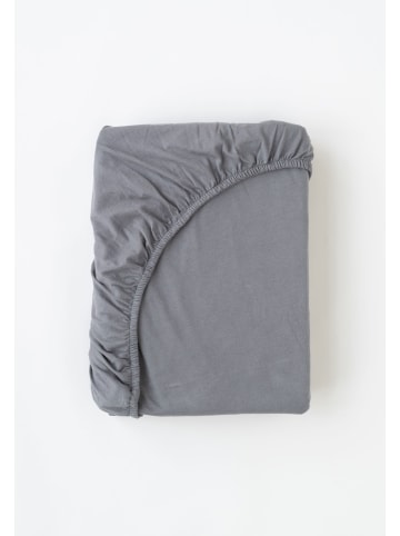 MELA Jersey Spannbetttuch Style PAMBAN in basalt grau