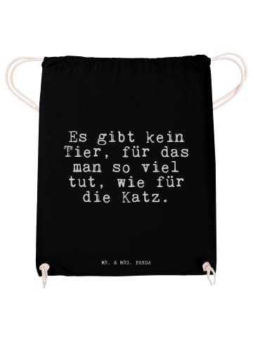 Mr. & Mrs. Panda Jutebeutel Es gibt kein Tier,... mit Spruch in Schwarz