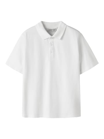 name it Nkmkally Poloshirt kurzarm Bio-Baumwolle in bright white