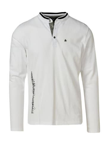 KOROSHI LangÃ¤rmliges poloshirt in weiß