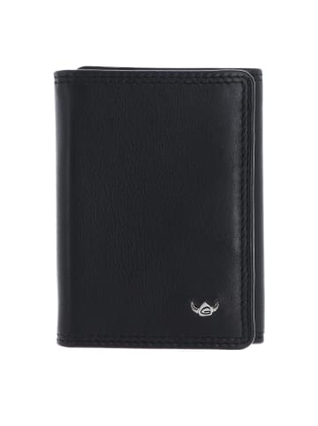 Polo Geldbörse RFID Schutz Leder 10 cm schwarz