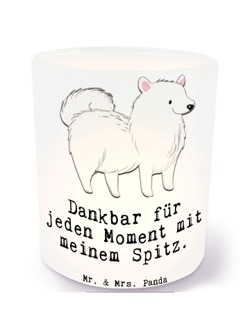 Mr. & Mrs. Panda Kerzenbehälter Spitz Moment mit Spruch in Transparent