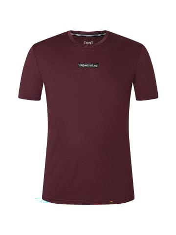 super.natural M NEW SCHOOL TEE in Dunkelrot