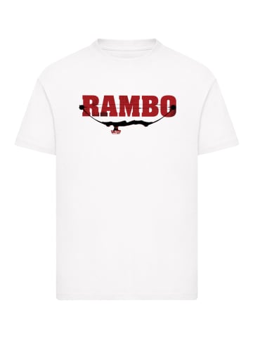 F4NT4STIC T-Shirt Rambo Logo Compound Bow in weiß
