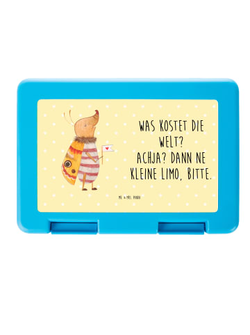 Mr. & Mrs. Panda Brotdose Nachtfalter Fähnchen mit Spruch in Gelb Pastell