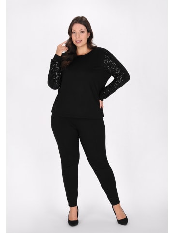 usha BLACK LABEL Women Plus Size Blouse in Black