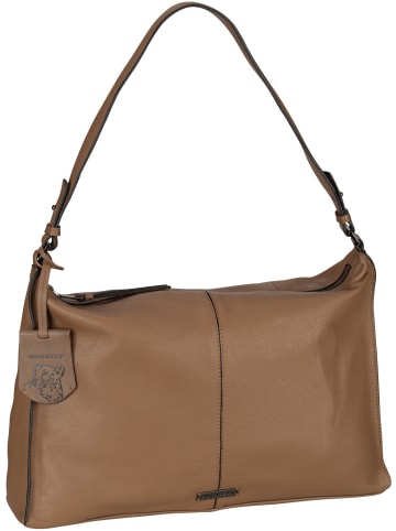 Burkely Beuteltasche Mystic Maeve Wide Hobo in Taupe