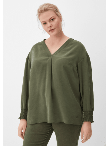 TRIANGLE Bluse langarm in Olive