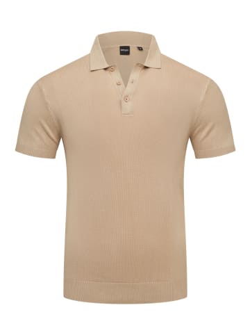 behype Poloshirt KP-100 Knit Polo in Beige