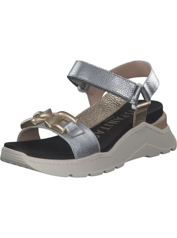 Hispanitas Keilsandaletten in silver/antico/plomo