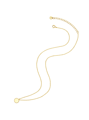 Glanzstücke München Halskette Kreis Sterling Silber in gelbgold