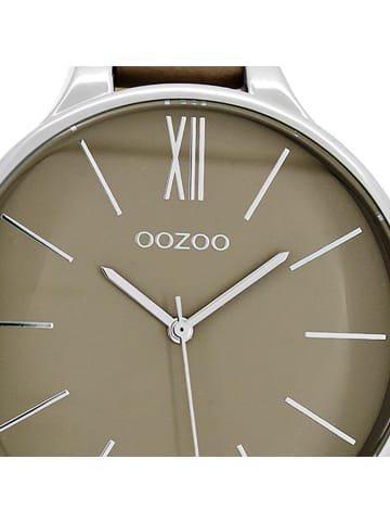 Oozoo Armbanduhr Oozoo Timepieces beige, braun groß (ca. 45mm)