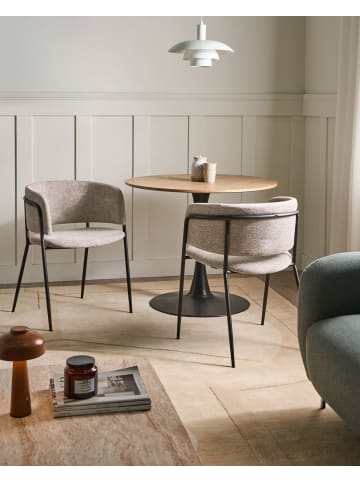 Beliani 2er-Set Esszimmerstuhl SPRINGER in Beige
