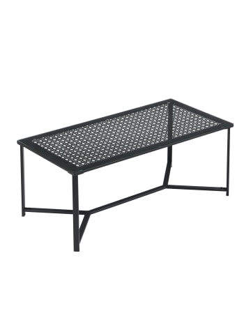FineBuy Couchtisch in Schwarz / Glas / 100x50x42