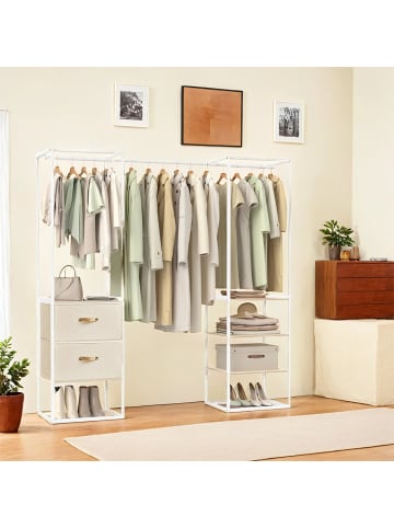 SONGMICS Kleiderschrank Blochic in Naturbeige - (B)40 x (H)180 x (T)194.2 cm