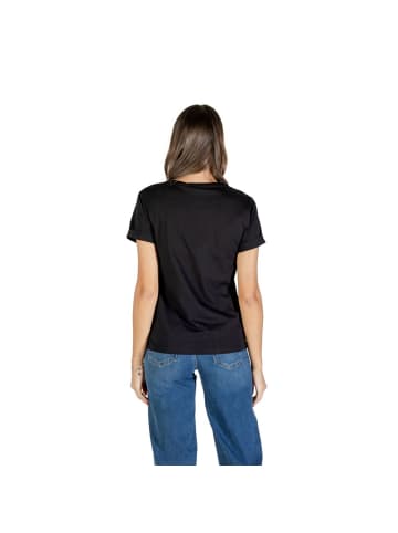 Liu Jo Weiß Schwarz Baumwolle T-Shirt