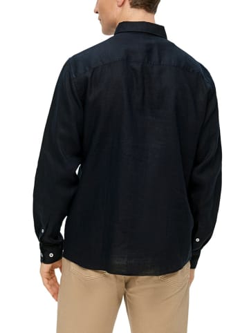 S. Oliver Langarm FreizeitHemd für Herren in blau