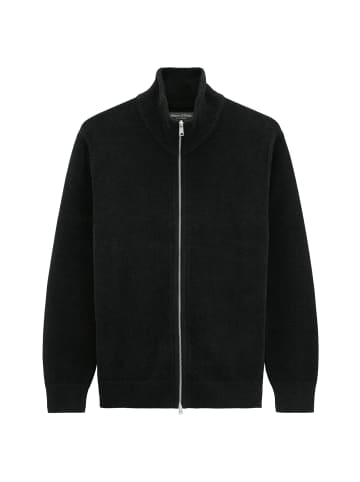Marc O'Polo Chenille-Strickjacke regular in Schwarz
